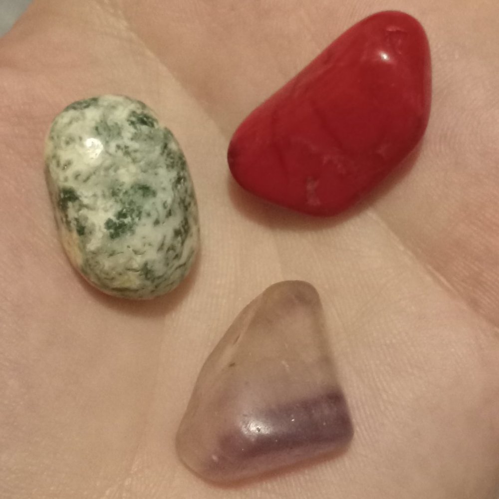 Macrame Interchangeable Stone Pouch Necklace - image 5